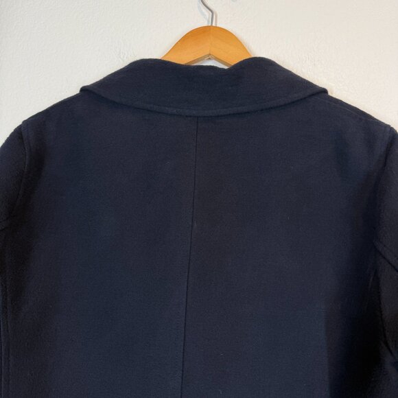 Scotch and Soda Blue Peacoat Coat Jacket Double Breasted Mens XL - Picture 7 of 15